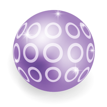 Metallic Purple Christmas Ball. png