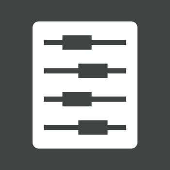 Track Changes Glyph Inverted Icon vector