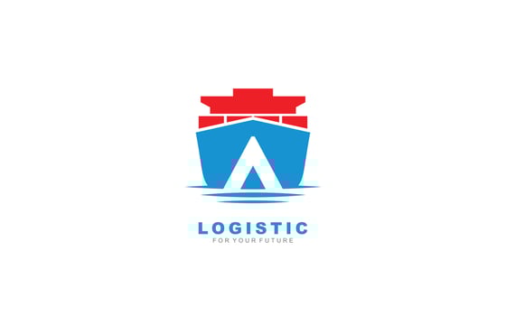 A logo logistic for branding company. shipping template vector illustration for your brand.