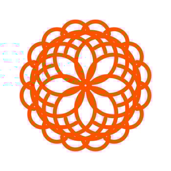 mandala Asian religious ornament vector illustration
