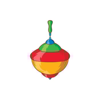 Whirligig icon, cartoon style vector