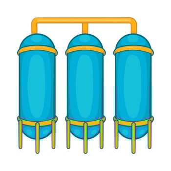 Water treatment for beer production icon vector