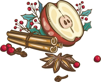 Symbol icon Christmas new year decoration vector