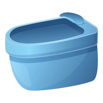 Clean bidet icon, cartoon style vector