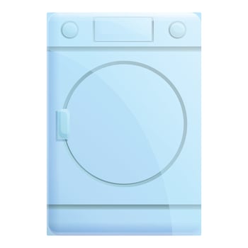 Clothes dryer icon, cartoon style vector