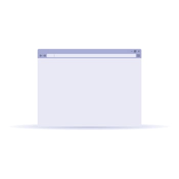 Browser bar icon, cartoon style vector