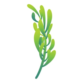 Rosemary icon, cartoon style vector