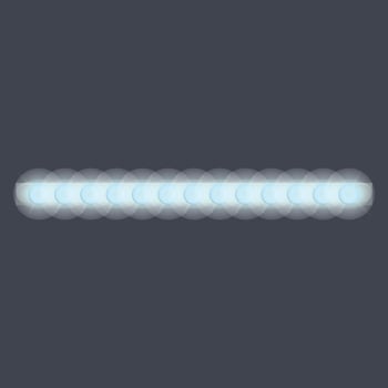 Car led strip lights icon, cartoon style vector