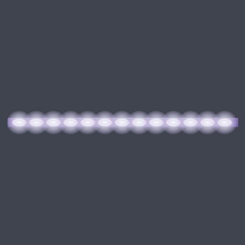 Led strip lights module icon, cartoon style vector
