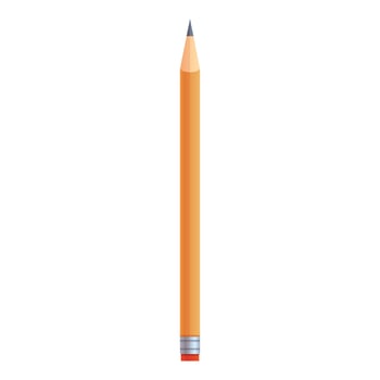 Calligraphy pencil icon, cartoon style vector