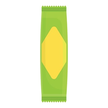 Granola snack bar icon, cartoon style vector