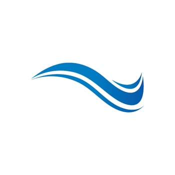Water Wave symbol and icon Logo Template vector