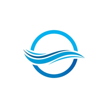 Water Wave symbol and icon Logo Template vector