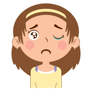 girl crying face cartoon cute png