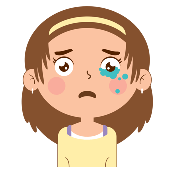 girl crying face cartoon cute png