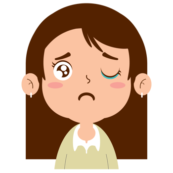 girl crying face cartoon cute png