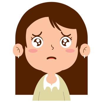 girl sad face cartoon cute png