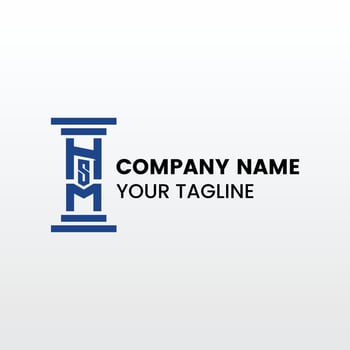 inspiring modern law logo template vector
