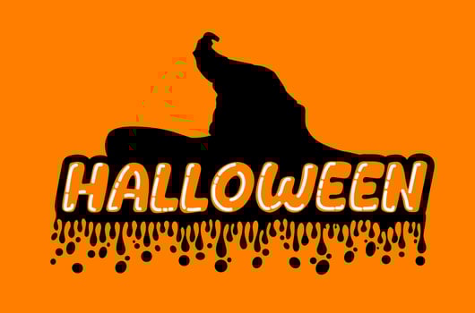 Melting hallowin funny text for t-shirt business vector