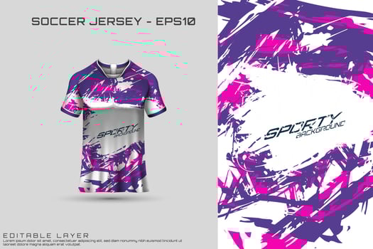 Sports jersey and t-shirt template sports jersey design vector. Sports design for football, racing, gaming jersey. Vector. vector