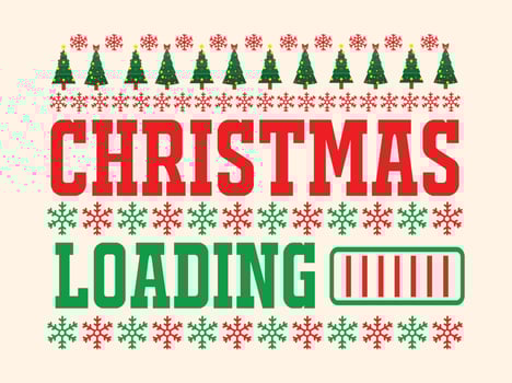 Christmas T-shirt Design vector