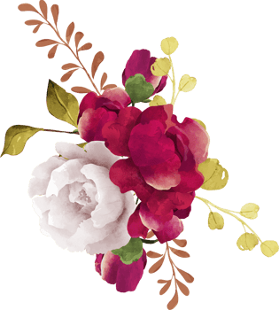 Beautiful Burgundy Flower Bouquet png