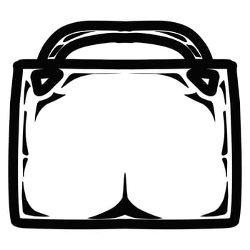 Women's bag vector design suitable for logos, stickers and others