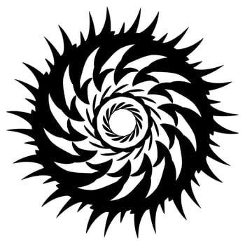 Circular tattoo vector design suitable for stickers, logos, and others