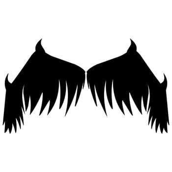 Wing vector design suitable for stickers, logos, and others