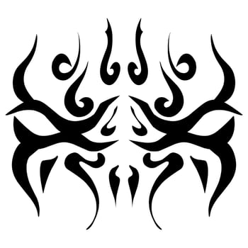 Traditional tribal tattoo vector design suitable for stickers, logos, and more
