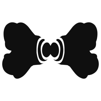 Bow tie tattoo vector design suitable for stickers, logos, and more
