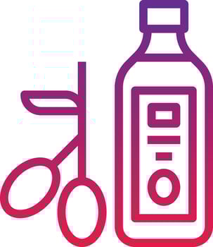olive oil diet nutrition - gradient icon vector