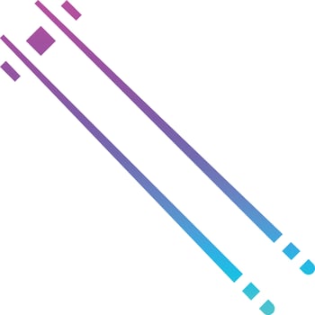 chopsticks bamboo sticks food china - gradient solid icon vector