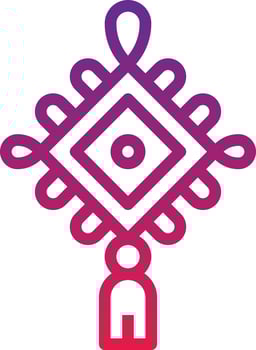 banner wish anniversary worship china - gradient icon vector