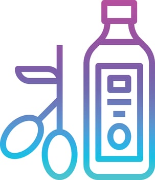 olive oil diet nutrition - gradient icon vector
