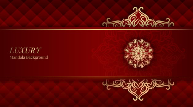 luxury background  with golden mandala vector
