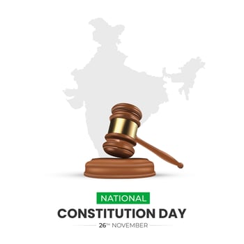 Constitution Day of India and National Constitution Day vector