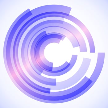 Geometric frame from circles, vector abstract background, wallpaper