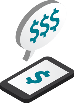 Smartphones and discount illustration in 3D isometric style png