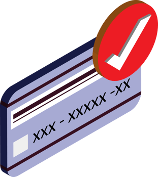 credit card and finance illustration in 3D isometric style png