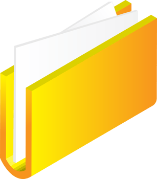 folder illustration in 3D isometric style png