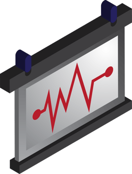 stock chart and growth illustration in 3D isometric style png