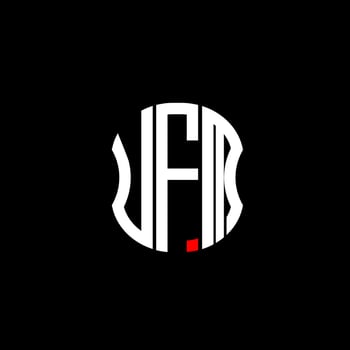 UFM letter logo abstract creative design. UFM unique design vector