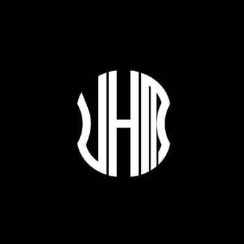 UHM letter logo abstract creative design. UHM unique design vector