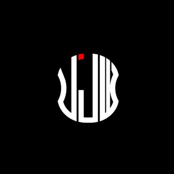 UJW letter logo abstract creative design. UJW unique design vector
