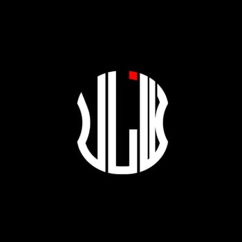 ULW letter logo abstract creative design. ULW unique design vector