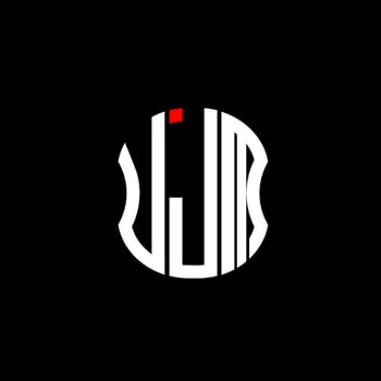 UJM letter logo abstract creative design. UJM unique design vector