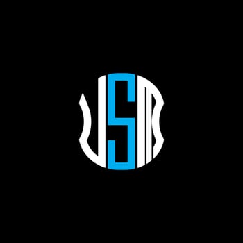 USM letter logo abstract creative design. USM unique design vector