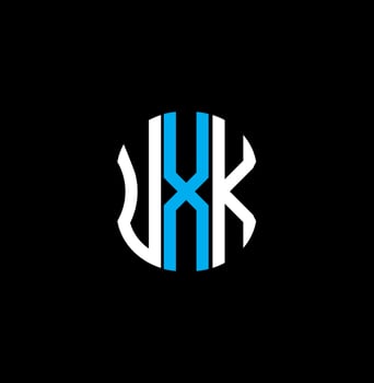 UXK letter logo abstract creative design. UXK unique design vector