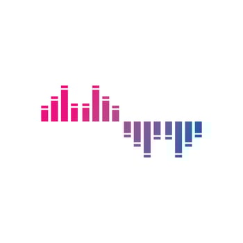 Sound waves vector illustration